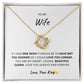 TO MY WIFE, LOVE KNOT NECKLACE