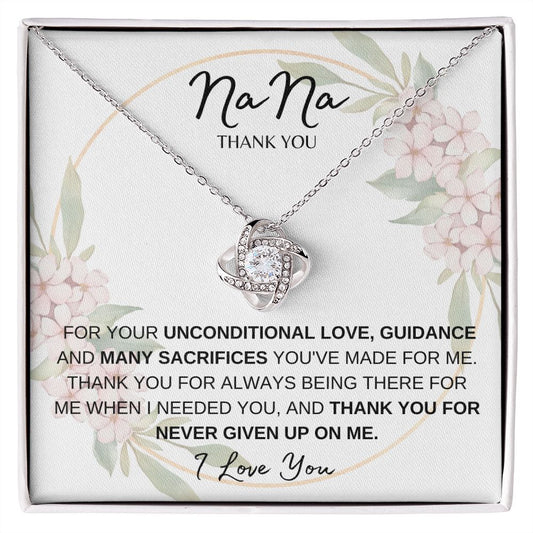 Na Na Thank You, I Love You, Love Knot Necklace