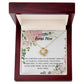 TO MY BONUS MOM FLORAL, LOVE KNOT NECKLACE