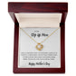 TO MY STEP UP MOM, HAPPY MOTHERS DAY, LOVE KNOT NECKLACE