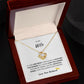 TO MY WIFE, LOVE YOUR HUSBAND, LOVE KNOT NECKLACE