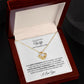 TO MY BEAUTIFUL WIFE I AM THANKFUL, LOVE KNOT NECKLACE