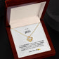 TO MY WIFE, LOVE KNOT NECKLACE