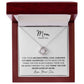 MOM THANK YOU, LOVE SON, LOVE KNOT NECKLACE