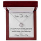 TO MY SISTER IN LOVE, HAPPY MOTHERS DAY, LOVE KNOT NECKLACE