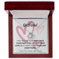 TO MY GIRLFRIEND PINK HEARTS, MY LAST EVERYTHING, LOVE KNOT NECKLACE