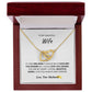 TO MY BEAUTIFUL WIFE, INTERLOCKING HEART NECKLACE