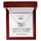 TO MY BEAUTIFUL WIFE, INTERLOCKING HEART NECKLACE