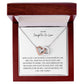 TO MY DAUGHTER IN LAW, INTERLOCKING HEARTS NECKLACE
