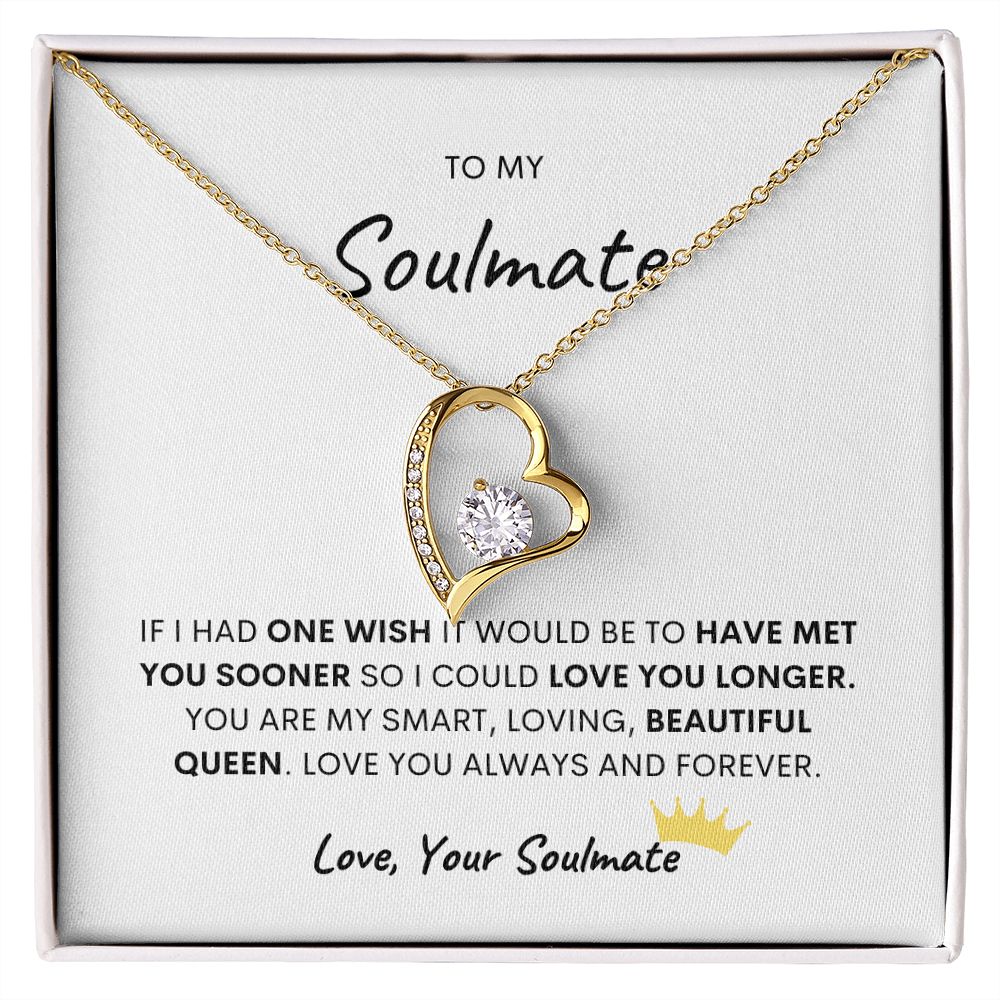 To My Soulmate, Forever Love Necklace