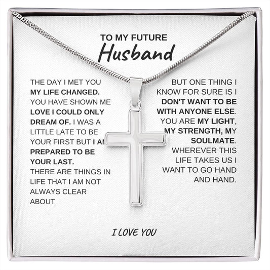 To My Future Husband, I Love You, Cross Necklace